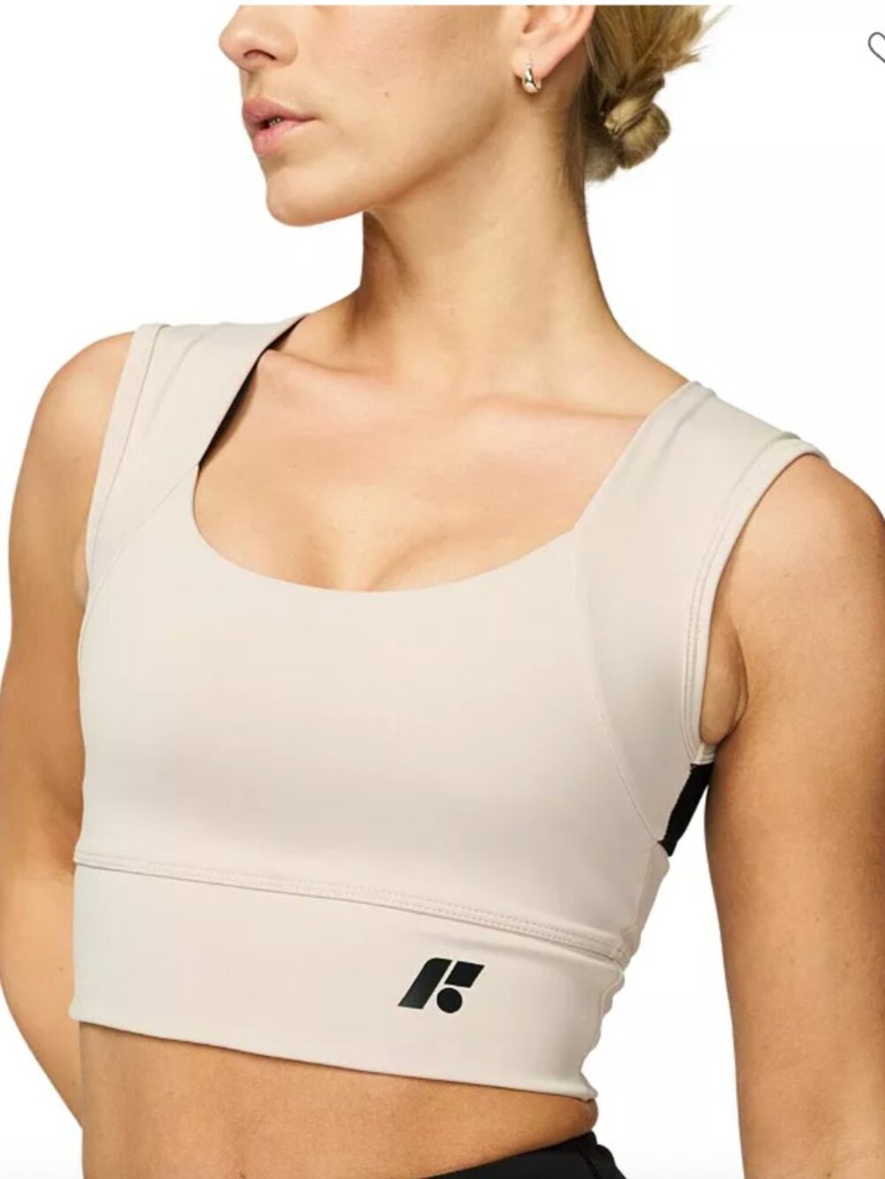 FORME Power Bra Posture Correcting Sports Bra Mesh Color ECRU Size L NWT